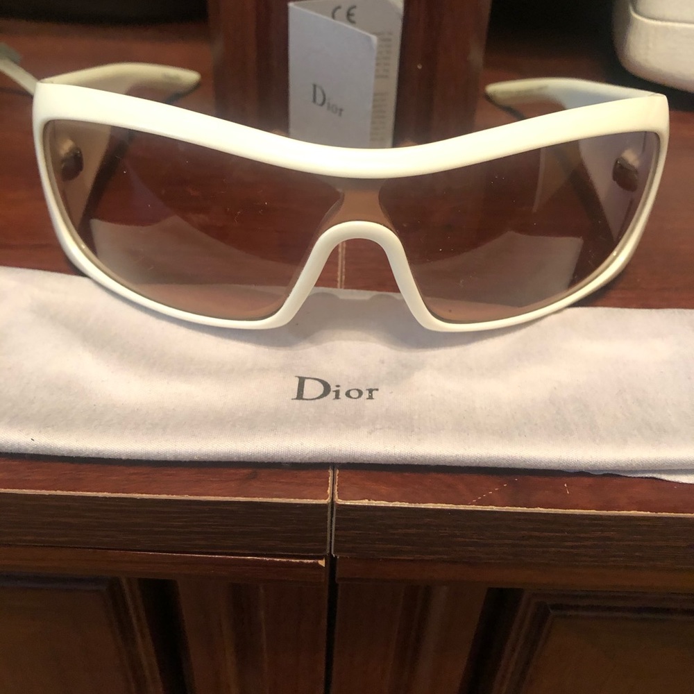 Christian Dior Cannage 2 pink and white sunglasses